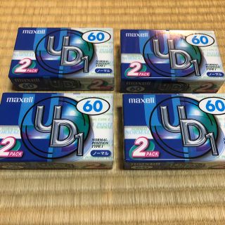 マクセル(maxell)のmaxell UD1-60N2P カセットテープ　60x2p 8巻(その他)