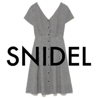 スナイデル(SNIDEL)の【試着のみ】SNIDEL フィット＆フレア ワンピース【ギンガムチェック】(ひざ丈ワンピース)