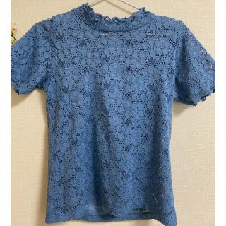 ジーユー(GU)のGU 花柄レースTシャツ(Tシャツ(半袖/袖なし))