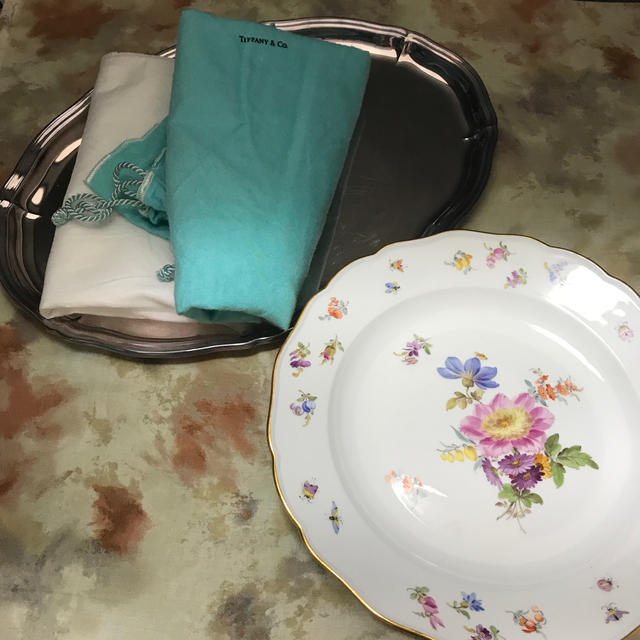 ☆御専用 ①Tiffany ティファニー トレイ②Meissen マイセン お皿