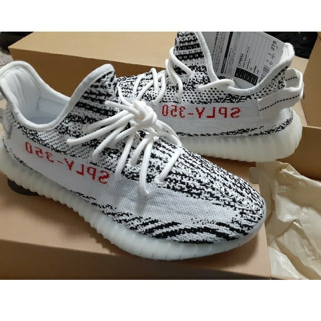 adidas(アディダス)のadidas yeezy boost 350 v2 zebra 27.5cm メンズの靴/シューズ(スニーカー)の商品写真