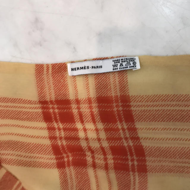 Hermes - ☆美品☆HERMES ロングスカーフ ストール チェック シルクの