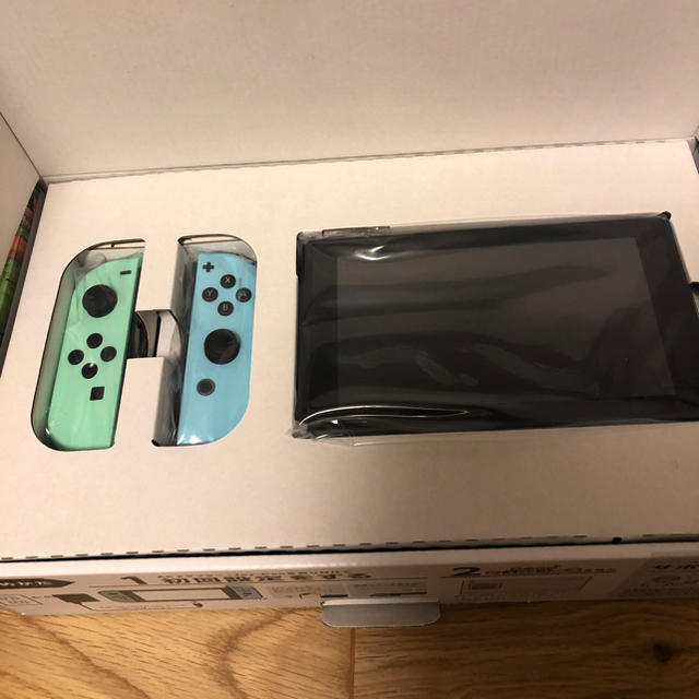 Nintendo Switch(ニンテンドースイッチ)のNintendo Switch あつまれ どうぶつの森セット/Switch/HA エンタメ/ホビーのゲームソフト/ゲーム機本体(家庭用ゲーム機本体)の商品写真