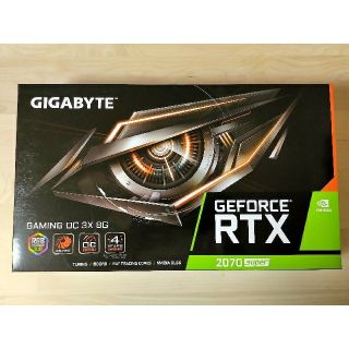 新品未使用 GIGABYTE NVIDIA RTX2070 Super(PCパーツ)