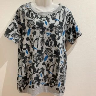 ビッグTシャツ　アニマル　ロングTシャツ(Tシャツ(半袖/袖なし))