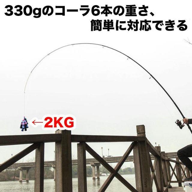スポーツ/アウトドアYU67 ロッド コンパクト 釣り竿 投げ竿 釣竿 炭素繊維 伸縮式 3.6m