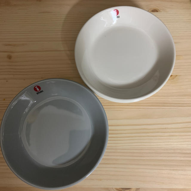 iittala(イッタラ)のイッタラ ティーマ 12センチ ホワイト×パールグレー インテリア/住まい/日用品のキッチン/食器(食器)の商品写真