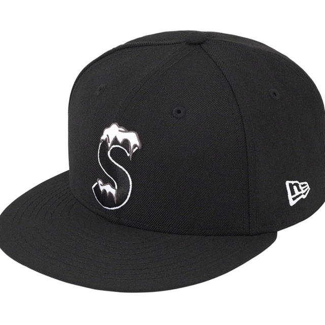 新品未使用 Supreme S Logo New Era Cap 7 1/4黒 | skien