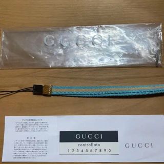 グッチ(Gucci)の新品未使用グッチ携帯ストラップ(ストラップ/イヤホンジャック)