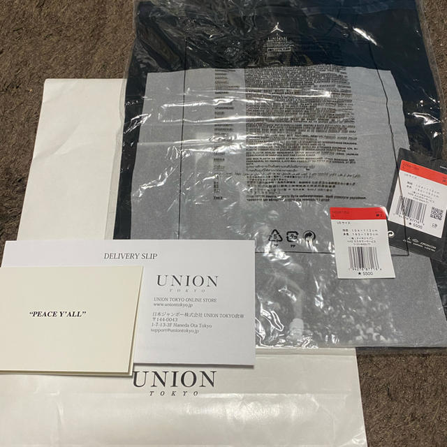 ???? Union jordan Tシャツ　黒　Lサイズ????