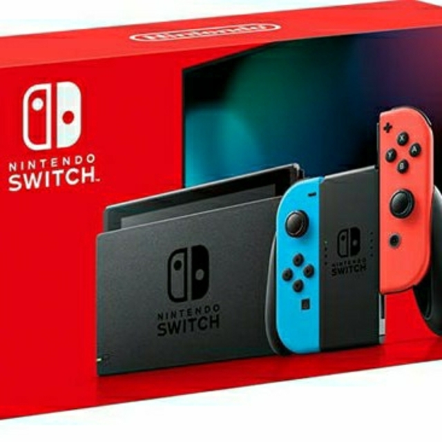 【送料無料】NintendoSwitch本体ネオンブルー、ネオンレッド1個Joy-Conグリップ