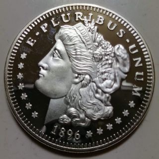 1896年アメリカイーグルモルガン大型銀貨　純銀999　(貨幣)