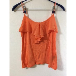 エイチアンドエム(H&M)のH&M orange tops(カットソー(半袖/袖なし))