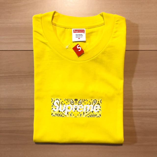 シュプリーム　Bandana Box Logo Tee Yellowのサムネイル