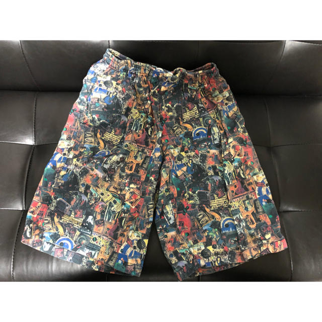 パンツSTUSSY 宗教柄　ショーツ　XS 赤