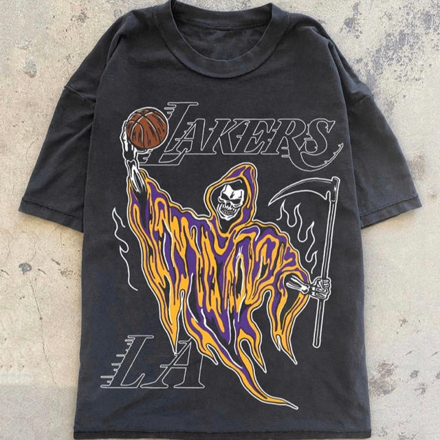 Warren Lotas Lakers Reaper tee L