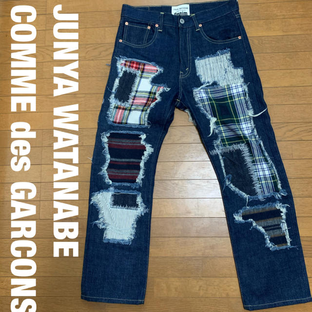 JUNYA WATANABE COMME des GARCONS(ジュンヤワタナベコムデギャルソン)のコムデギャルソン  ジュンヤワタナベ　パッチワーク　デニムパンツ　 メンズのパンツ(デニム/ジーンズ)の商品写真