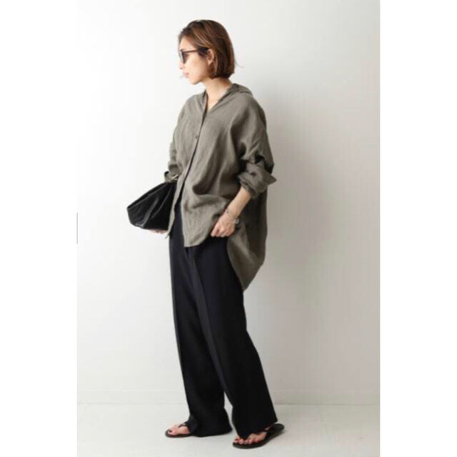 Deuxieme Classe WIDE LINEN シャツ  リネン