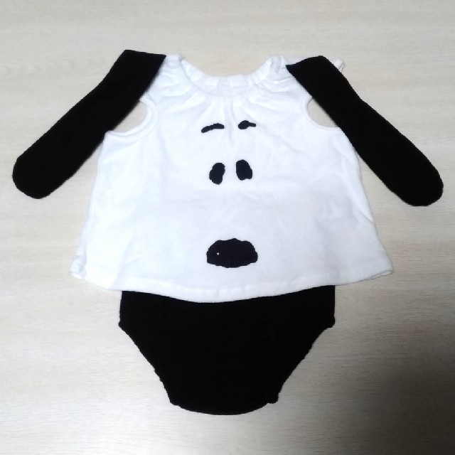 SNOOPY(スヌーピー)の【なっちょん様専用♪】80cm♥スヌーピー なりきり ロンパース コスプレ 仮装 キッズ/ベビー/マタニティのベビー服(~85cm)(その他)の商品写真