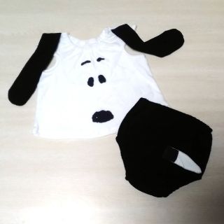 スヌーピー(SNOOPY)の【なっちょん様専用♪】80cm♥スヌーピー なりきり ロンパース コスプレ 仮装(その他)