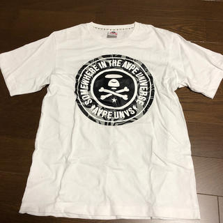 アベイシングエイプ(A BATHING APE)のAAPE Tシャツ Sサイズ ホワイト(Tシャツ/カットソー(半袖/袖なし))