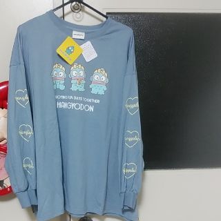 サンリオ(サンリオ)のサンリオはんぎょどん　可愛さ最高ビッグロングTシャツ(Tシャツ(長袖/七分))