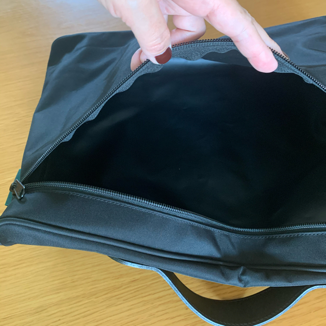 Herve Chapelier(エルベシャプリエ)のエルベシャプリエ　レザーハンドル　A4ブリーフL ノワール メンズのバッグ(その他)の商品写真