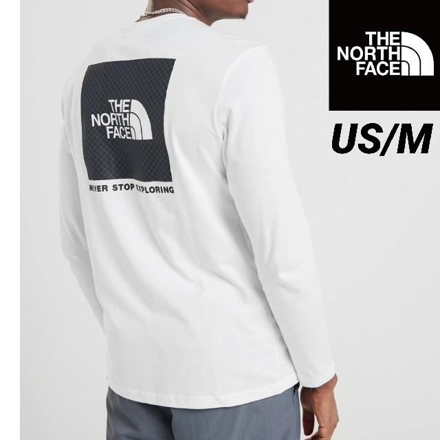 ノースフェイス バックリフレクティブボックスロゴTシャツ 海外Mサイズ