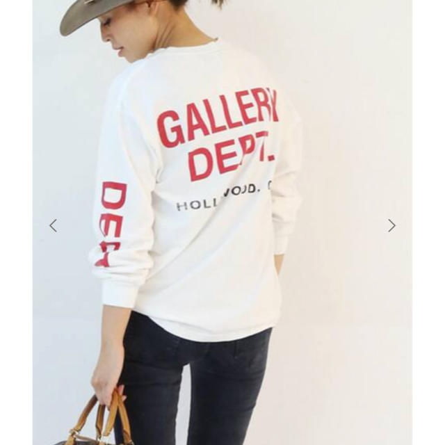 DEUXIEME CLASSE(ドゥーズィエムクラス)のGALLERY DEPT BACKプリント LONG Tシャツ レディースのトップス(Tシャツ(長袖/七分))の商品写真