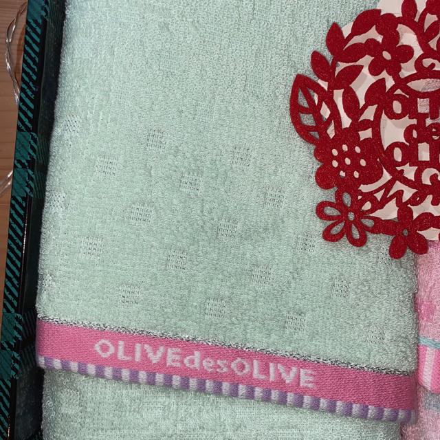 OLIVEdesOLIVE(オリーブデオリーブ)のOLIVE des OLIVE  タオルセット インテリア/住まい/日用品の日用品/生活雑貨/旅行(タオル/バス用品)の商品写真