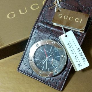 グッチ(Gucci)のGUCCI 200クロック茶革 ９月25日までの大特価(置時計)