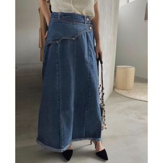 アメリヴィンテージ(Ameri VINTAGE)のAmeri VINTAGE WESTERN FLAP DENIM SKIRT(ロングスカート)