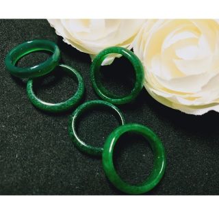 ★新品未使用★翡翠リング10点セット(10rings) 　No.2&3(リング(指輪))