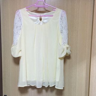 イング(INGNI)のINGNI♡袖レーストップス(カットソー(長袖/七分))