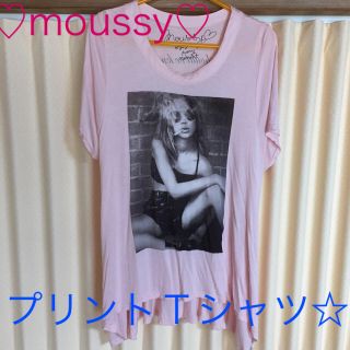 マウジー(moussy)のライフォン様専用♡moussy♡プリントTシャツ☆ピンク(Tシャツ(半袖/袖なし))