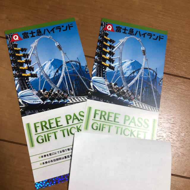 富士急ハイランド　フリーパス　2枚　ペア チケットの施設利用券(遊園地/テーマパーク)の商品写真