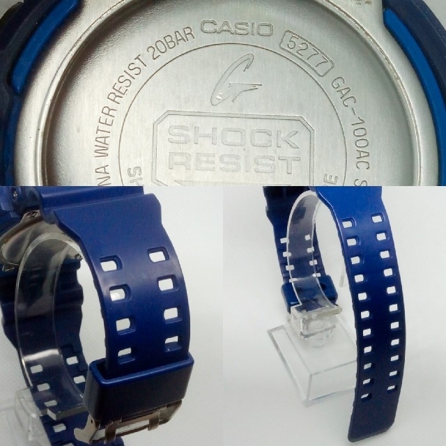 G-SHOCK(ジーショック)のBlue and Red Series　GAC-100AC-2AJF メンズの時計(腕時計(アナログ))の商品写真