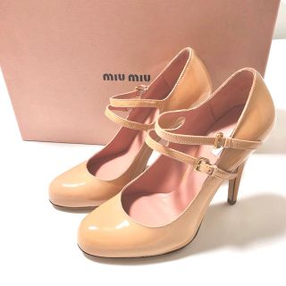 ミュウミュウ(miumiu)の【miu miu】ダブルストラップシューズ(ハイヒール/パンプス)