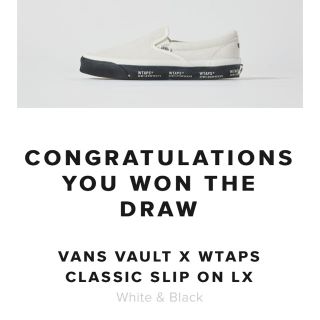 ダブルタップス(W)taps)のVans Vault WTAPS Classic Slip-On 25.0cm(スニーカー)