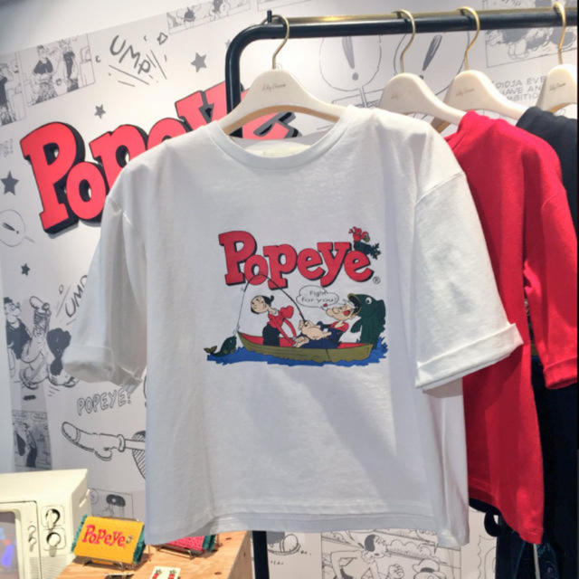 Lily Brown(リリーブラウン)のポパイ　Ｔシャツ レディースのトップス(Tシャツ(半袖/袖なし))の商品写真