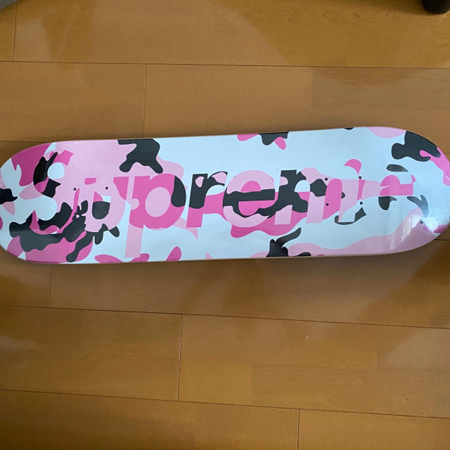 supreme camo logo skateboard