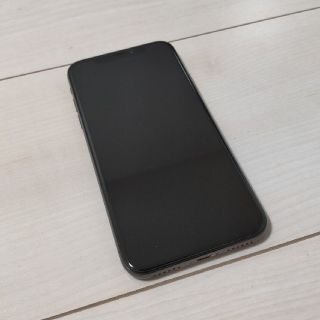 アップル(Apple)のiPhone X 64GB 美品 カバー付 バッテリー90%(スマートフォン本体)