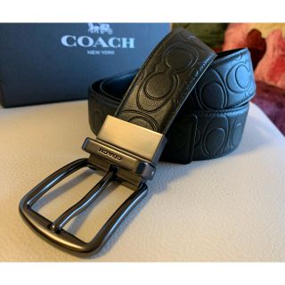 コーチ(COACH)のCOACH ハーネスリバーシブルシグネチャーレザー/フリーサイズベルト(ベルト)