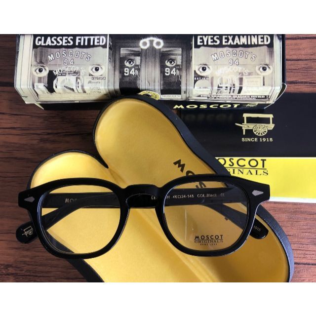 MOSCOT LEMTOSH/モスコット レムトッシュ 46 BLACK  メンズのファッション小物(サングラス/メガネ)の商品写真