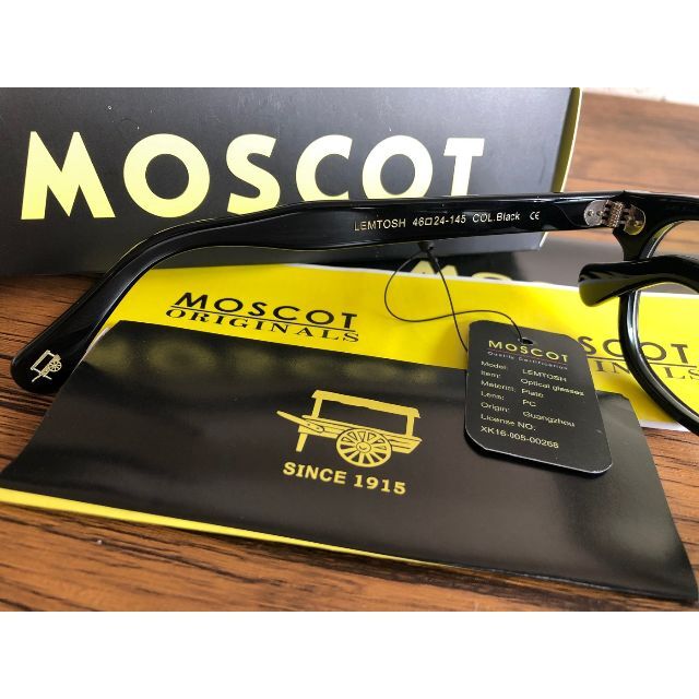 MOSCOT LEMTOSH/モスコット レムトッシュ 46 BLACK  メンズのファッション小物(サングラス/メガネ)の商品写真