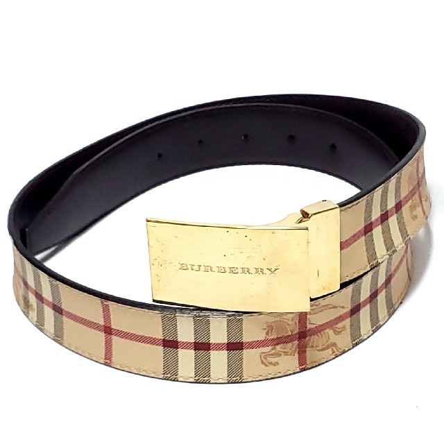 BURBERRY(バーバリー)の【希少】BURBERRY バーバリー ノバチェック ベルト メンズのファッション小物(ベルト)の商品写真