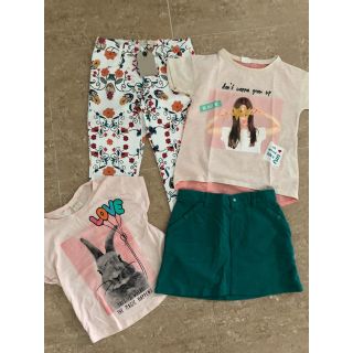 ザラキッズ(ZARA KIDS)のZARAザラガールズ&クレイジー8 新品&ほぼ新品4枚セット(Tシャツ/カットソー)