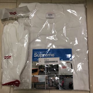 シュプリーム(Supreme)の送料込み グローブ付 Lサイズ Supreme Verify Tee 白 ②(Tシャツ/カットソー(半袖/袖なし))