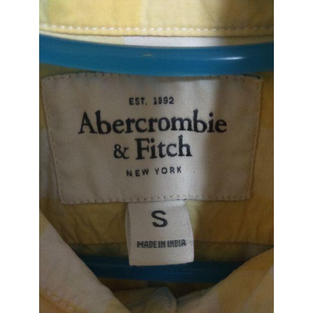 Abercrombie&Fitch(アバクロンビーアンドフィッチ)の【売り尽くし】Abercrombie&Fitch　アバクロ　黄色　チェックシャツ メンズのトップス(シャツ)の商品写真
