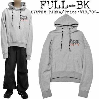 ★定価1,8万★FULL-BK★フルビーケー★ロゴ ビッグシルエットパーカー★M(パーカー)